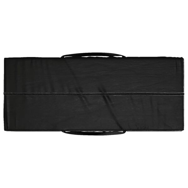 vidaXL Τσάντα Αποθ. Μαξιλαριών Κήπου Μαύρη 135x40x55 εκ. Πολυαιθυλένιο