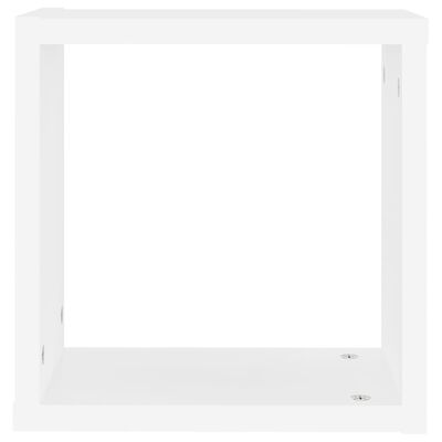 vidaXL Ράφια Κύβοι Τοίχου 4 τεμ. Λευκά 30 x 15 x 30 εκ.