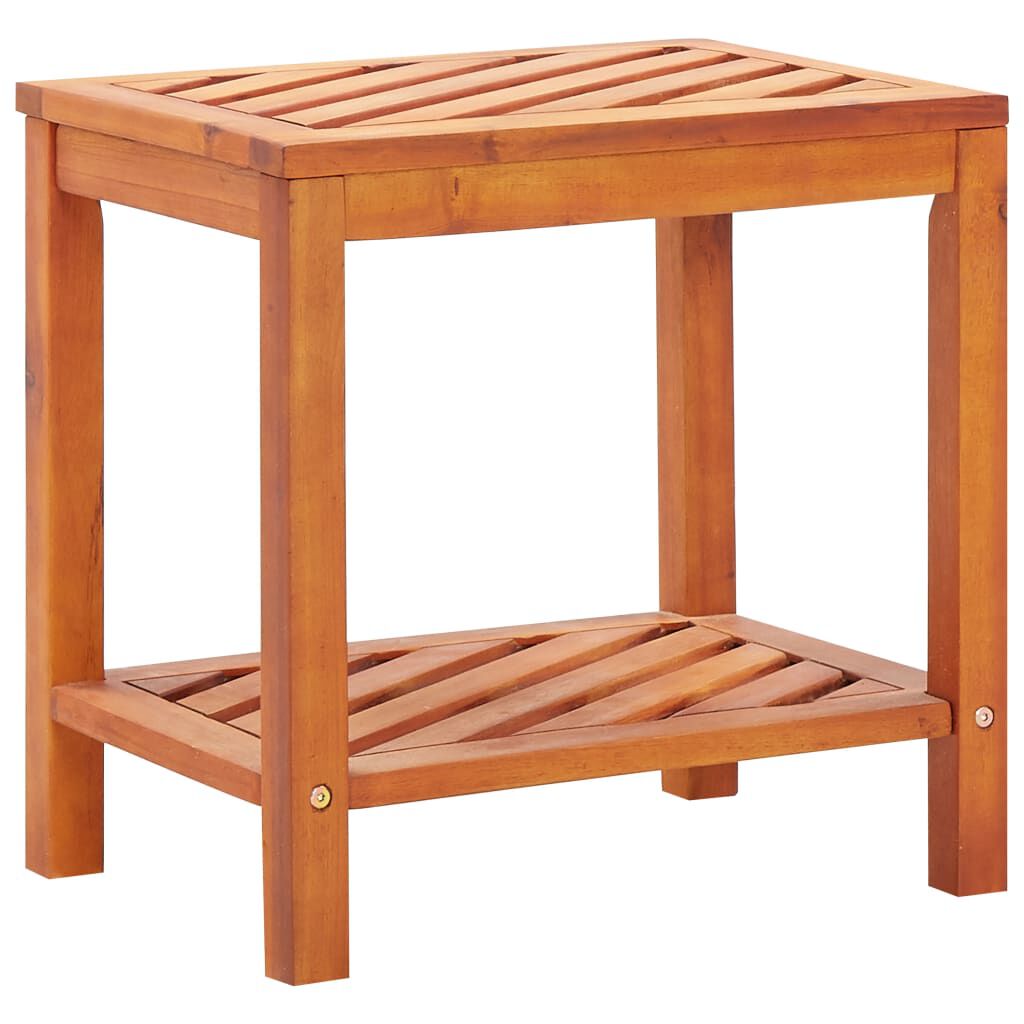 vidaXL Τραπεζάκι Βοηθητικό 45 x 33 x 45 εκ. από Μασίφ Ξύλο Ακακίας