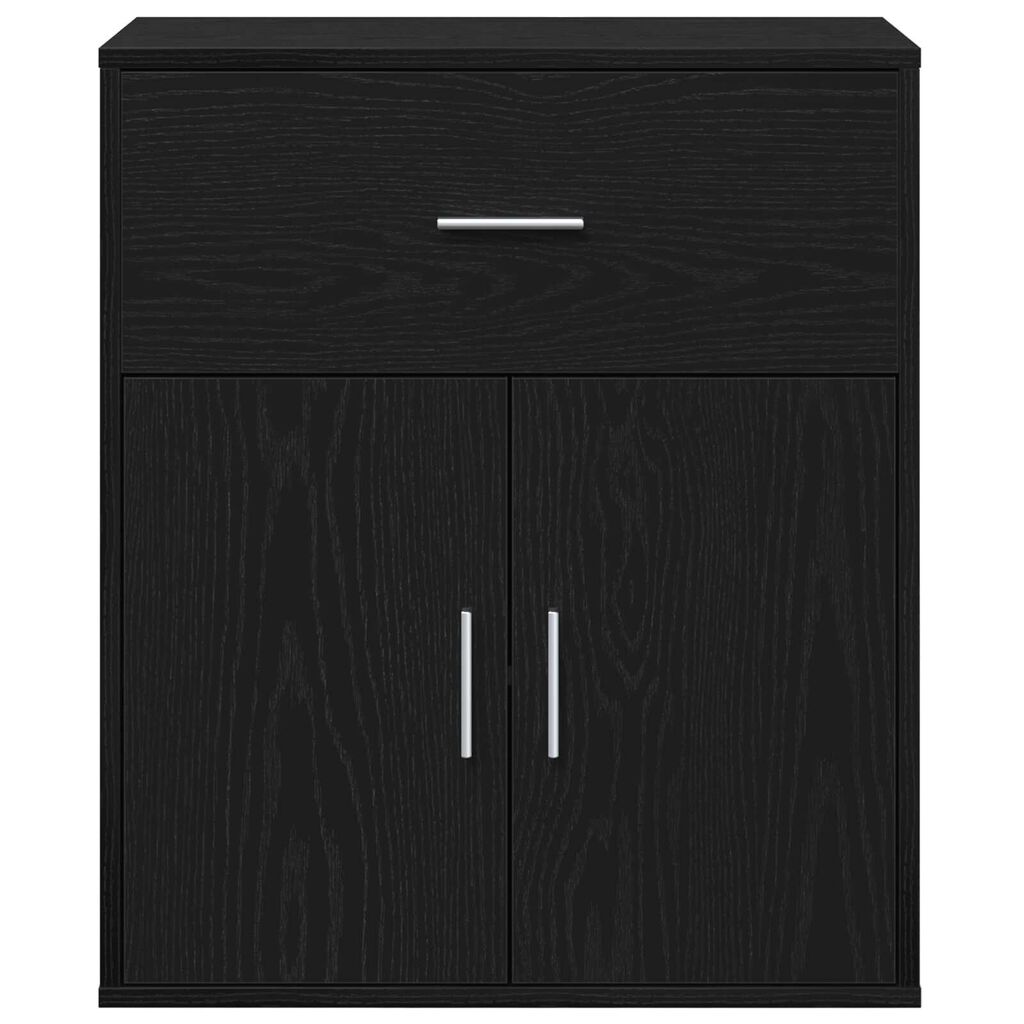 vidaXL Πλαϊνό γραφείο Μαύρη δρυς 60 x 31 x 70 εκ Επεξεργασμένο ξύλο