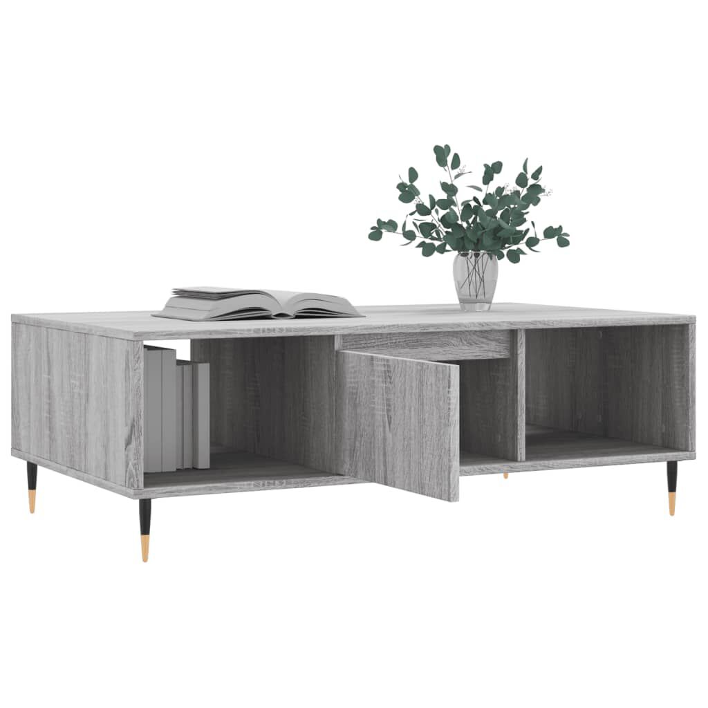 vidaXL Τραπεζάκι Σαλονιού Γκρι Sonoma 104x60x35 εκ. Επεξεργασμένο Ξύλο