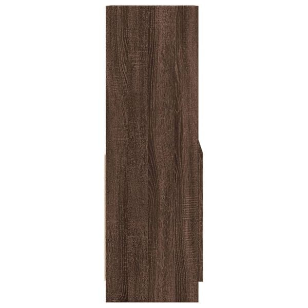 vidaXL Ντουλάπι Καφέ Δρυς 63x33x100 εκ. από Επεξεργασμένο Ξύλο