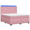 vidaXL &Kappa;&rho;&epsilon;&beta;ά&tau;&iota; box spring &mu;&epsilon; &sigma;&tau;&rho;ώ&mu;&alpha; &Rho;&omicron;&zeta; 200 x 200 cm &Beta;&epsilon;&lambda;&omicron;ύ&delta;&omicron;