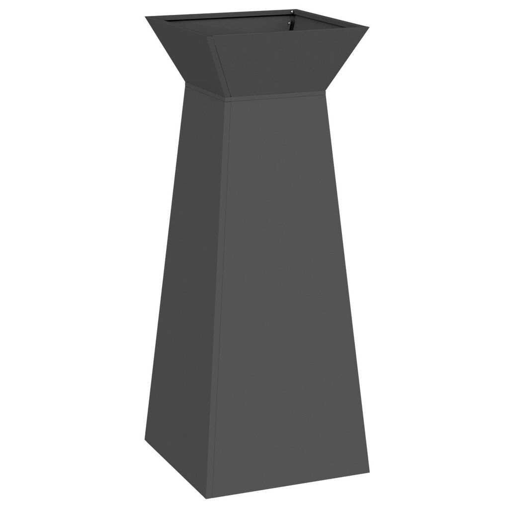 vidaXL Στήριγμα Φυτών Μαύρο Μέταλλο 40 x 40 x 101 cm Διακοσμητικά Ένθετα