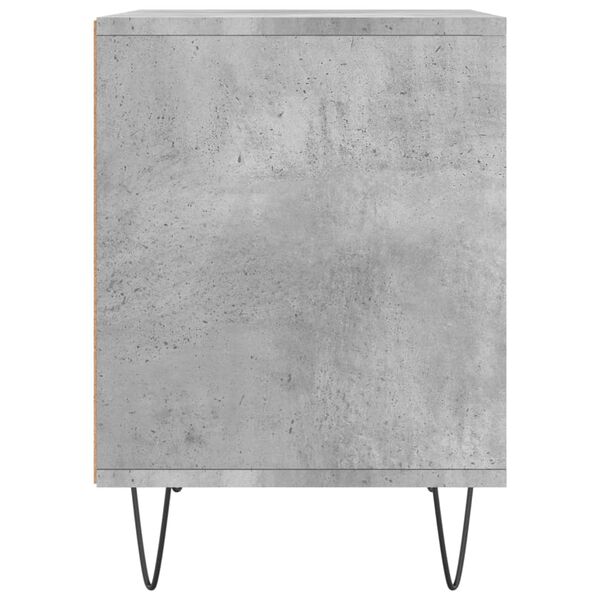 vidaXL Κομοδίνο Γκρι Σκυροδέματος 40 x 35 x 50 εκ. από Επεξεργ. Ξύλο