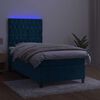 vidaXL &Kappa;&rho;&epsilon;&beta;ά&tau;&iota; Boxspring &mu;&epsilon; &Sigma;&tau;&rho;ώ&mu;&alpha; & LED &Sigma;&kappa;. &Mu;&pi;&lambda;&epsilon; 80x200 &epsilon;&kappa;. &Beta;&epsilon;&lambda;&omicron;ύ&delta;&iota;&nu;&omicron;