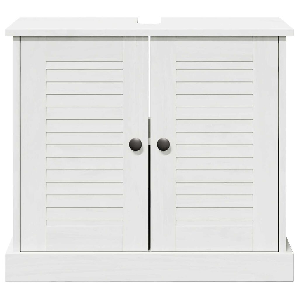 vidaXL Ντουλάπι Νιπτήρα 'VIGO' με Πόρτες 67.5x34x59 cm Σταθερού Ξύλου Πεύκου