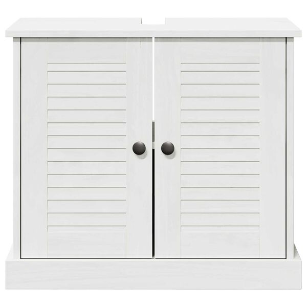 vidaXL Ντουλάπι Νιπτήρα 'VIGO' με Πόρτες 67.5x34x59 cm Σταθερού Ξύλου Πεύκου
