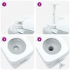 vidaXL Τουαλέτα Κάμπινγκ Γκρι 41.5 x 36.5 x 42 εκ.