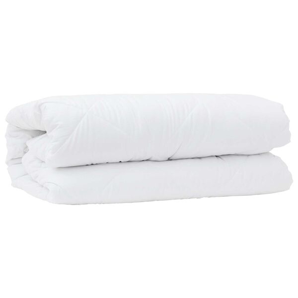 vidaXL Διπλό με Μαξιλάρι 2 pcs Λευκό 135 x 200 cm Μικροΐνες