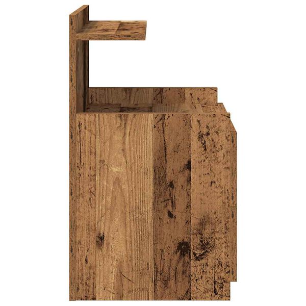vidaXL Κομοδίνο με 2 Συρτάρια από Παλιό Ξύλο 40x36,5x62 εκ.