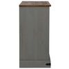 vidaXL Sideboard HALDEN 2 συρόμενες πόρτες γκρι 112x40x80 cm