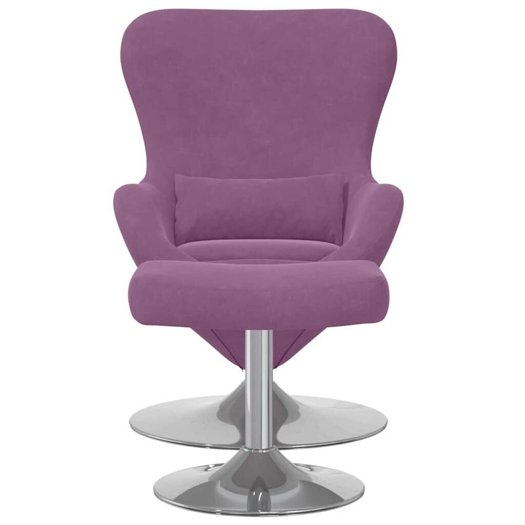 vidaXL Κάθισμα-αυγό 2 pcs Μοβ 63 x 73 x 90 εκ Βελούδο
