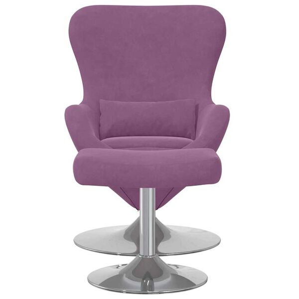 vidaXL Κάθισμα-αυγό 2 pcs Μοβ 63 x 73 x 90 εκ Βελούδο
