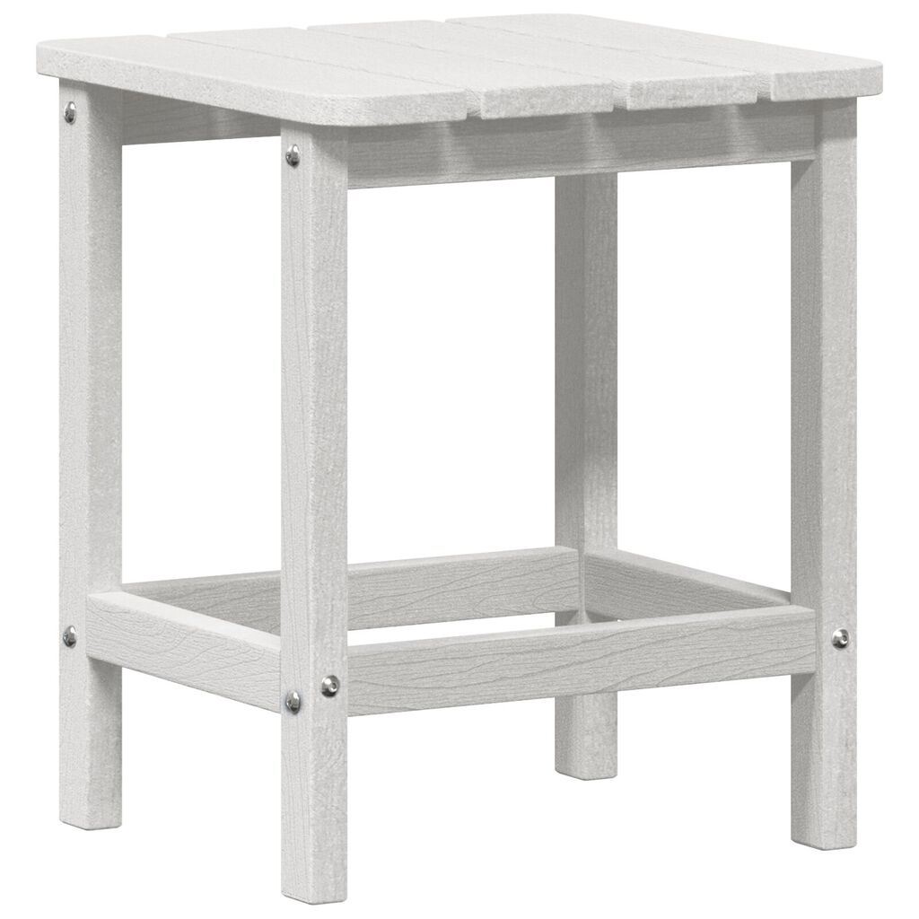vidaXL Τραπέζι Adirondack Λευκό 38x38x45 εκ. HDPE