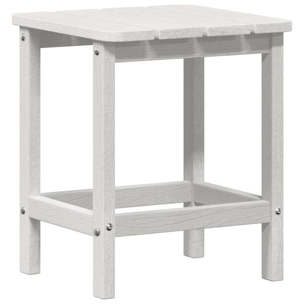 vidaXL Τραπέζι Adirondack Λευκό 38x38x45 εκ. HDPE