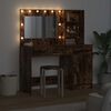 vidaXL Τραπέζι περιποίησης με συρτάρι 2 pcs Καφέ 78.5 x 41 x 135 εκ