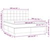 vidaXL &Kappa;&rho;&epsilon;&beta;ά&tau;&iota; Boxspring &mu;&epsilon; &Sigma;&tau;&rho;ώ&mu;&alpha; &Mu;&alpha;ύ&rho;&omicron; 160x200 &epsilon;&kappa;. &Beta;&epsilon;&lambda;&omicron;ύ&delta;&iota;&nu;&omicron;