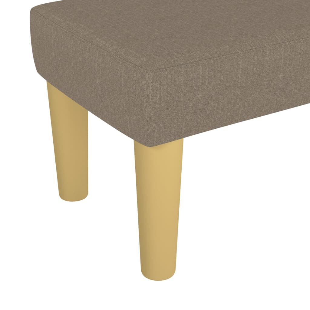 vidaXL Πάγκος Taupe 70 x 30 x 30 εκ. Υφασμάτινος