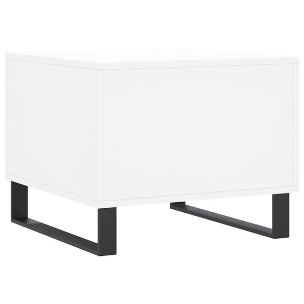 vidaXL Τραπεζάκι Σαλονιού Λευκό 50 x 50 x 40 εκ. από Επεξεργ. Ξύλο