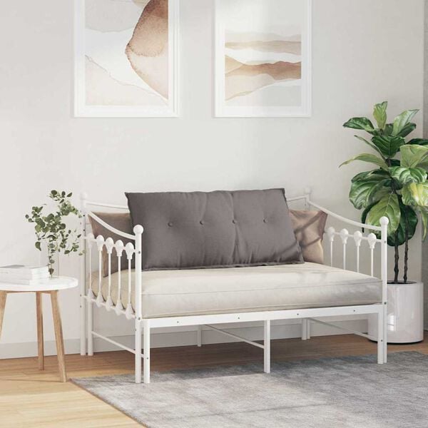 vidaXL Μαξιλάρι Πλάτης Taupe 100 x 19 x 50 εκ ύφασμα