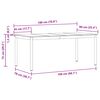 vidaXL &Tau;&rho;&alpha;&pi;&epsilon;&zeta;&alpha;&rho;ί&epsilon;&sigmaf; 2 pcs 180 x 90 x 75 cm &Epsilon;&pi;&epsilon;&xi;&epsilon;&rho;&gamma;&alpha;&sigma;&mu;έ&nu;&omicron; &xi;ύ&lambda;&omicron;