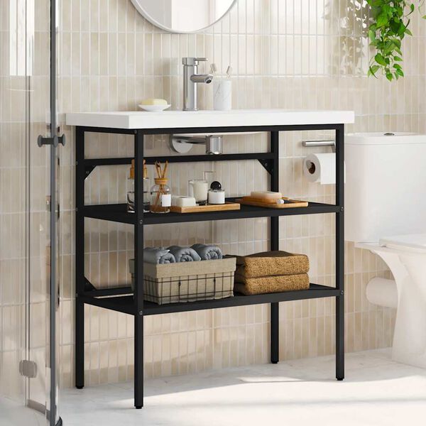 vidaXL Έ&pi;&iota;&pi;&lambda;&omicron; &Mu;&pi;ά&nu;&iota;&omicron;&upsilon; &Mu;&alpha;ύ&rho;&omicron; 79 x 38 x 83 &epsilon;&kappa;. &Sigma;&iota;&delta;&epsilon;&rho;έ&nu;&iota;&omicron;