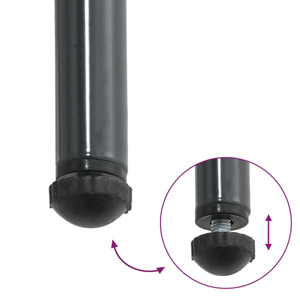 vidaXL Σέτ φαγητού για κήπο 3 pcs Μαύρο, Ανθρακί 35 x 35 x 45 εκ