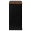 vidaXL Sideboard HALDEN με συρόμενη πόρτα Μαύρο 80x40x80 cm