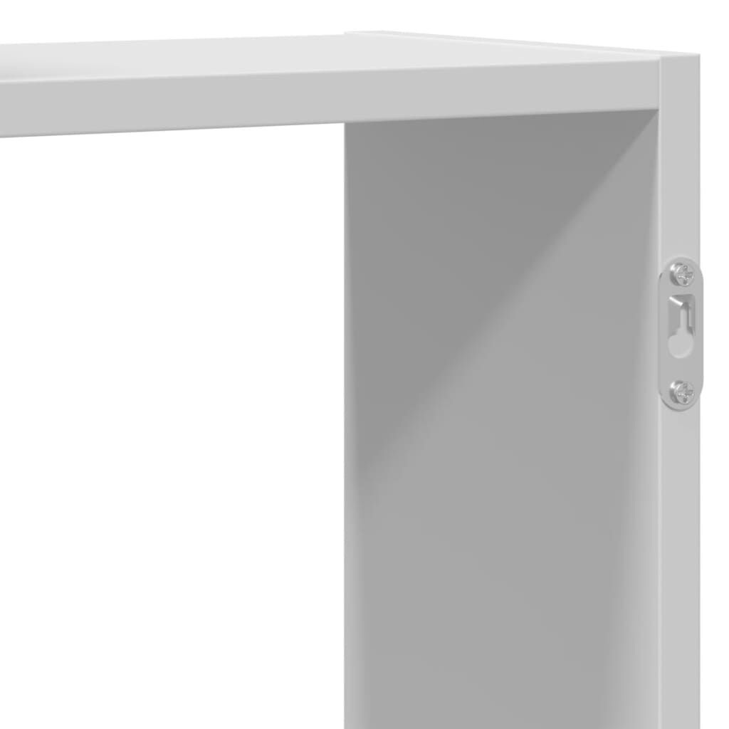vidaXL Ραφιέρα Τοίχου Λευκό 129x18x42 εκ. από Επεξεργασμένο Ξύλο