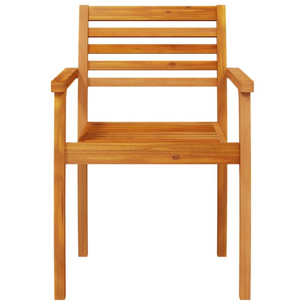 vidaXL Καρέκλες Κήπου 2 τεμ. 59x55x85 εκ. από Μασίφ Ξύλο Ακακίας