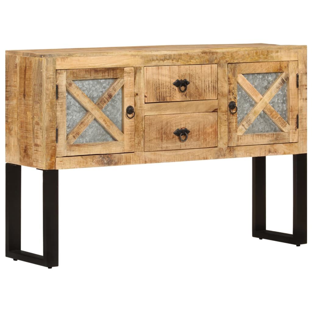 vidaXL Κονσόλα 110 x 30 x 74 εκ. από Ακατέργαστο Ξύλο Μάνγκο