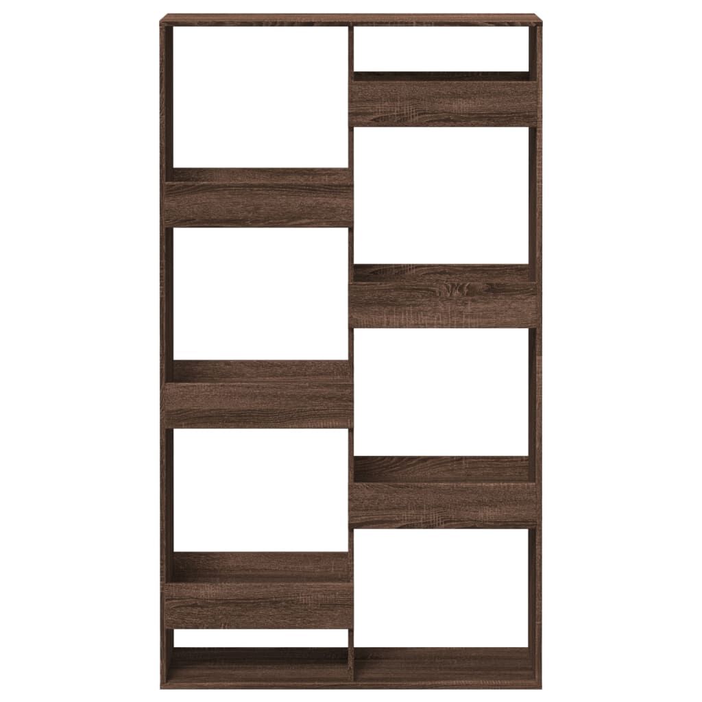 vidaXL Βιβλιοθήκη Καφέ Δρυς 100x33x175 εκ. από Επεξεργασμένο Ξύλο