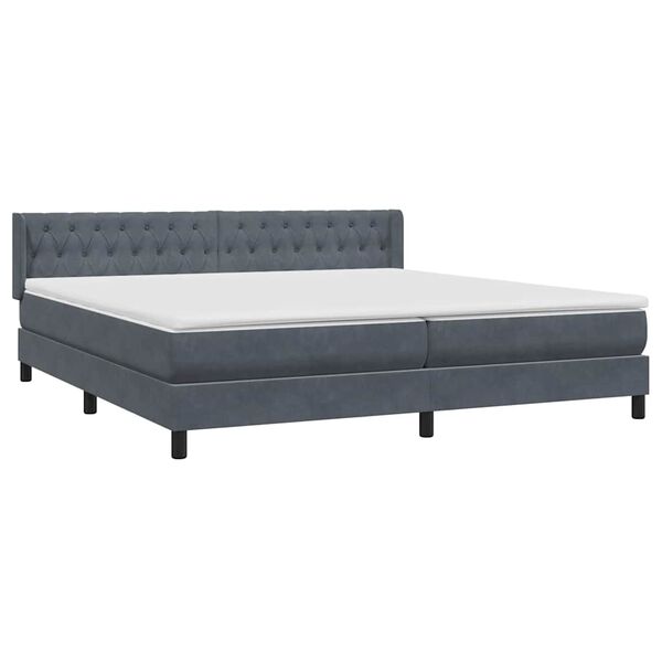 vidaXL &Kappa;&rho;&epsilon;&beta;ά&tau;&iota; Boxspring &mu;&epsilon; &Sigma;&tau;&rho;ώ&mu;&alpha; &Sigma;&kappa;&omicron;ύ&rho;&omicron; &Gamma;&kappa;&rho;&iota; 180x210 &epsilon;&kappa;. &Beta;&epsilon;&lambda;&omicron;ύ&delta;&iota;&nu;&omicron;