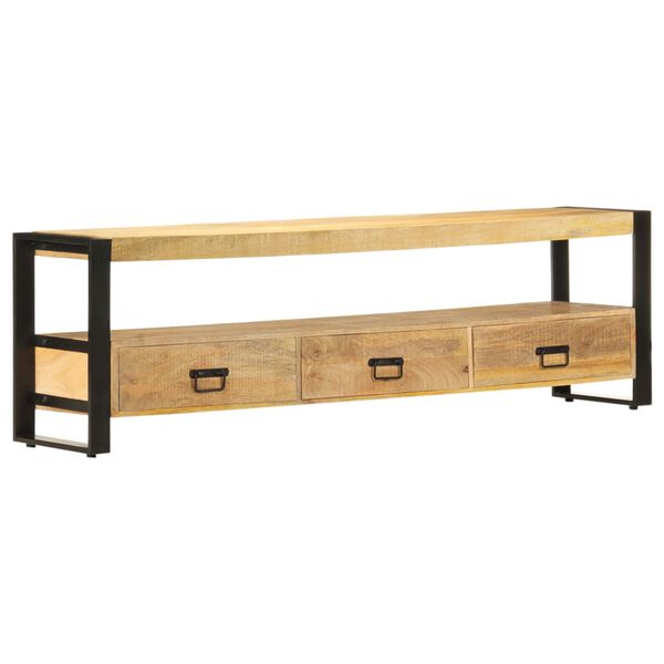 vidaXL Έπιπλο Τηλεόρασης 150 x 30 x 45 εκ. από Μασίφ Ξύλο Μάνγκο