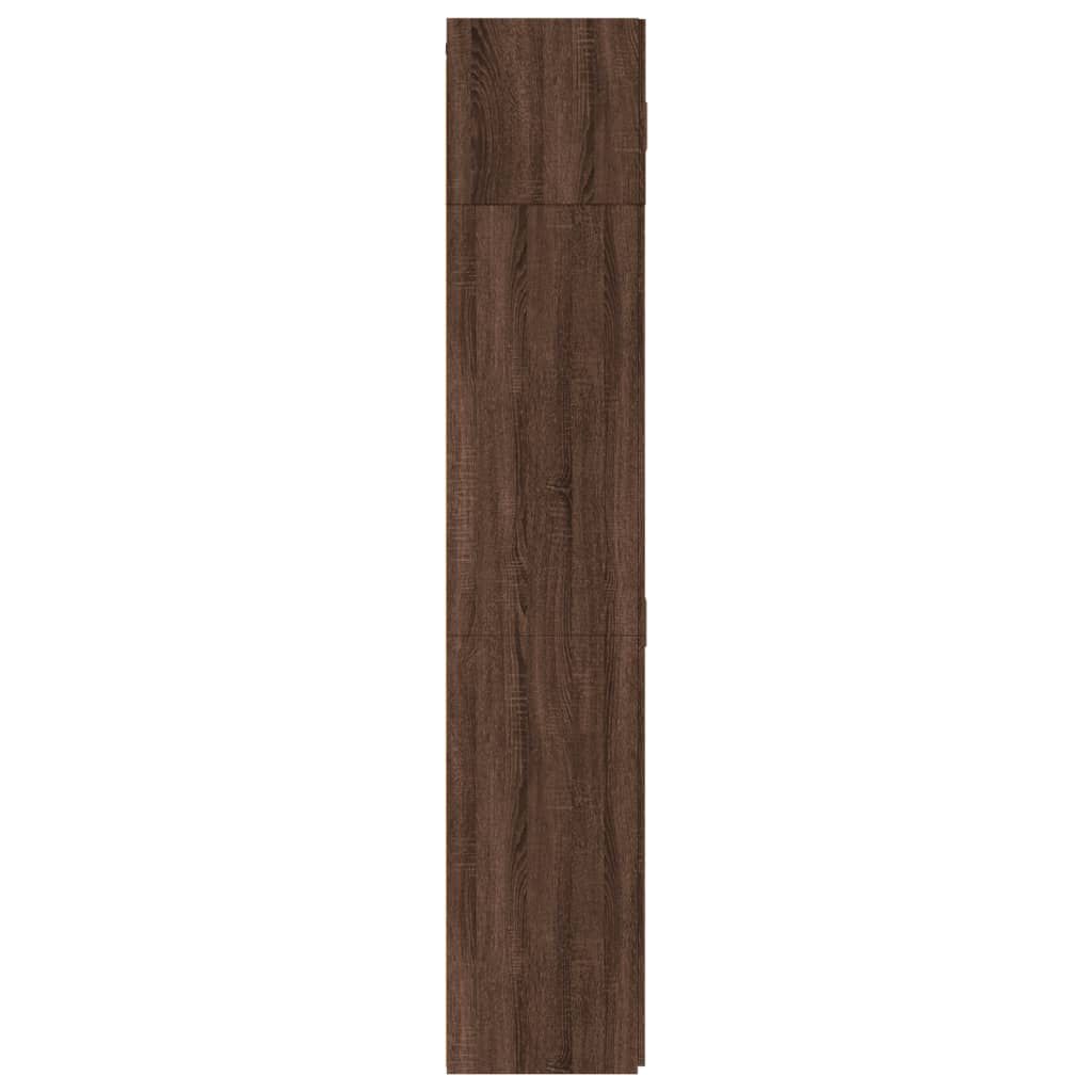 vidaXL Ραφιέρα με Ντουλάπια Καφέ Δρυς 70x42,5x225 εκ. από Επεξ. Ξύλο