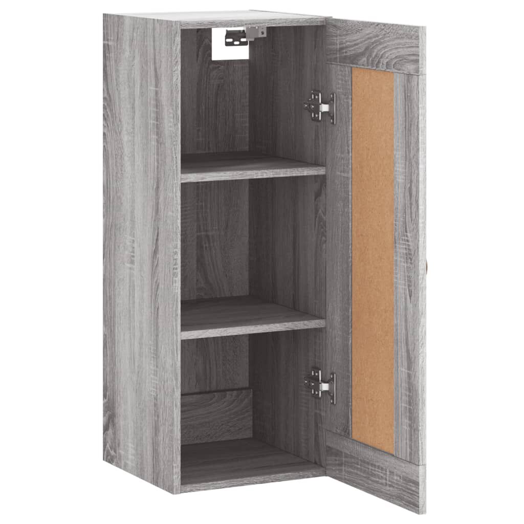 vidaXL Ντουλάπι Τοίχου Γκρι Sonoma 34,5 x 34 x 90 εκ. Επεξεργ. Ξύλο