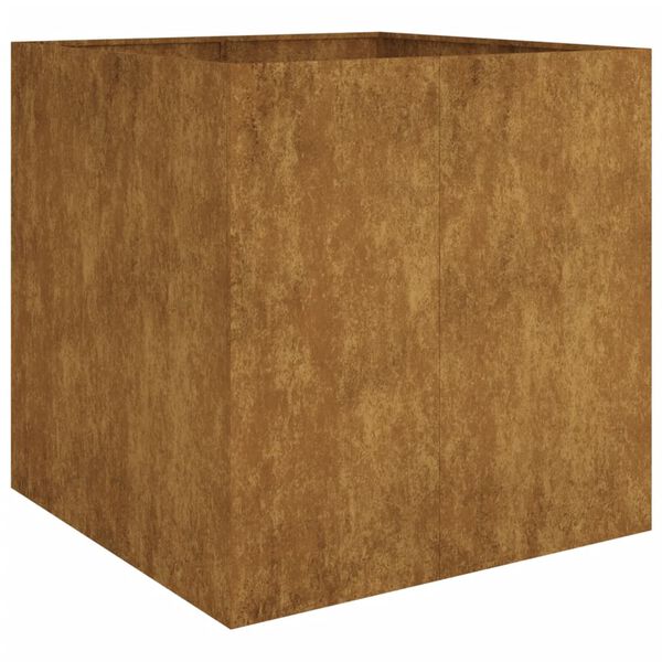vidaXL Ζαρντινιέρα 80 x 80 x 80 εκ. από Ατσάλι Σκληρυθέν στον Αέρα