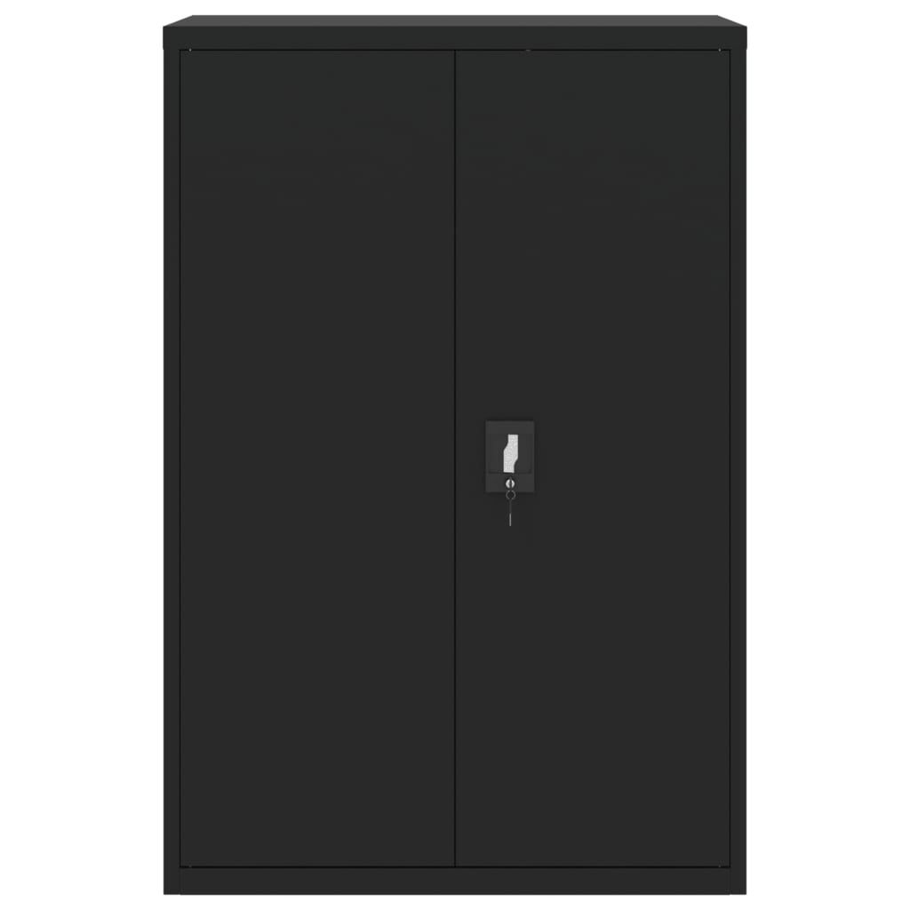 vidaXL Αρχειοθήκη Μαύρη 90 x 40 x 140 εκ. Ατσάλινη