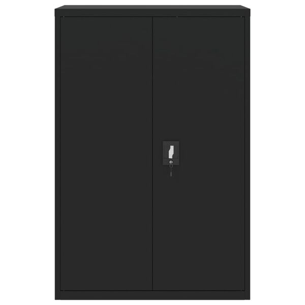 vidaXL Αρχειοθήκη Μαύρη 90 x 40 x 140 εκ. Ατσάλινη