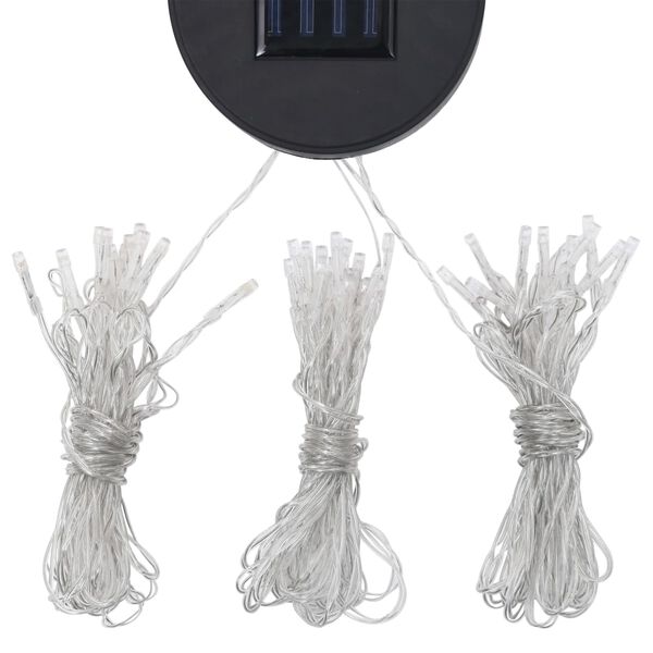 vidaXL Κιόσκι με Φωτάκια LED Ανθρακί 300 x 300 εκ.