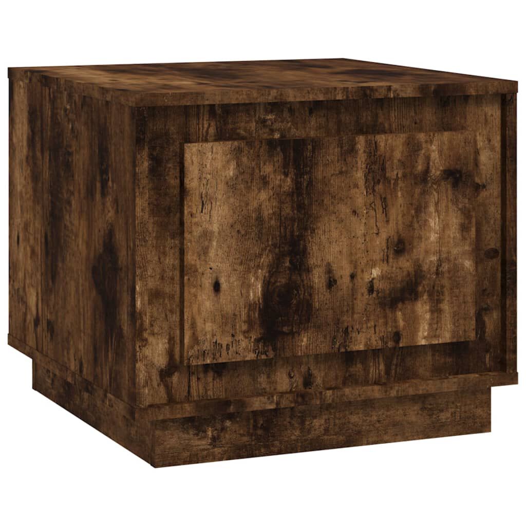vidaXL Τραπεζάκι Σαλονιού Καπνιστή Δρυς 51x50x44 εκ. Επεξεργασμ. Ξύλο