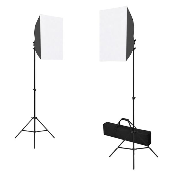 vidaXL Κιτ Φωτογραφικού Στούντιο με Φώτα Softbox & Ανακλαστήρα