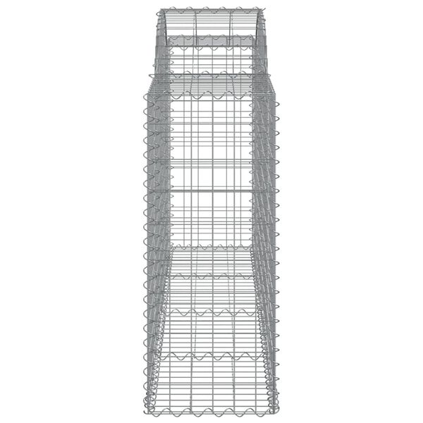 vidaXL Συρματοκιβώτια Τοξωτά 15 τεμ. 200x50x100/120 εκ. Γαλβαν. Ατσάλι