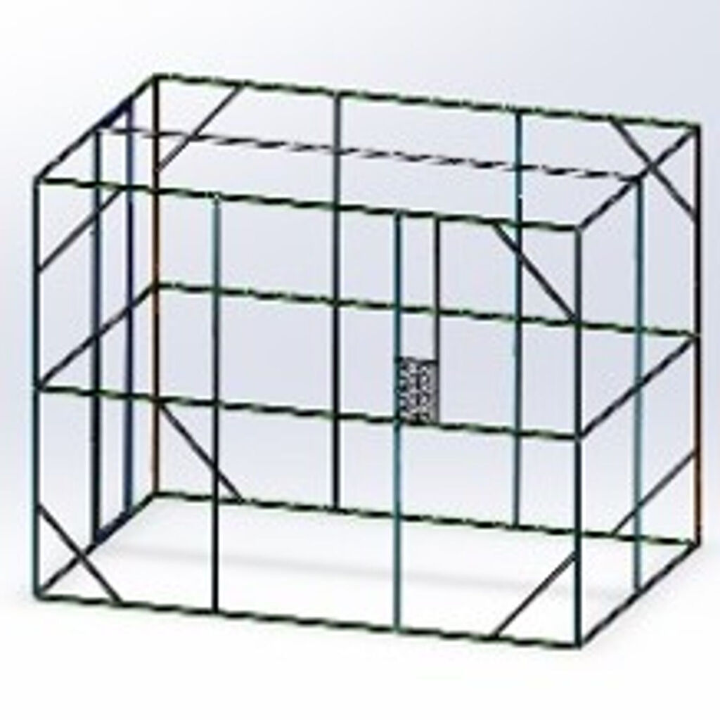 vidaXL Κλουβί πουλιών Ανθρακί 302x208x214 εκ Ατσάλι