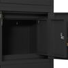 vidaXL Ντουλάπα Γραφείου Ανθρακί 90 x 40 x 180 εκ. Ατσάλινη