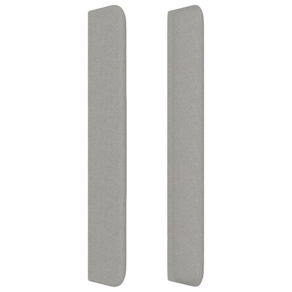 vidaXL Κεφαλάρι με Πτερύγια Ανοιχτό Γκρι 93x16x118/128 εκ. Υφασμάτινο