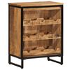 vidaXL Ραφιέρα Κρασιών για 9 Μπουκάλια 55x33x70 εκ. Μασίφ Ξύλο Μάνγκο