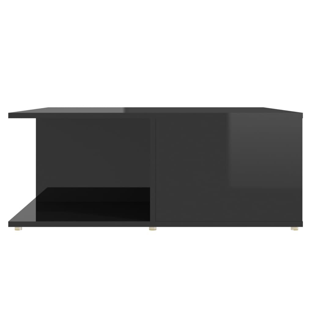 vidaXL Τραπεζάκι Σαλονιού Γυαλιστερό Μαύρο 80 x 80 x 31εκ. Μοριοσανίδα
