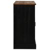 vidaXL Sideboard HALDEN 2 συρόμενες πόρτες μαύρο 112x40x80 cm